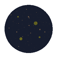 Night Stars Sticker by Luisa Misseri