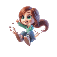 elistorycriativo girl menina garota pulo Sticker