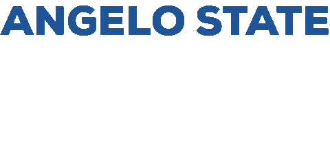 Blue And Gold Sticker by Angelo State University