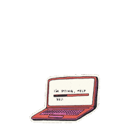 Laptop Flame Sticker