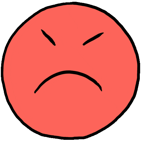 Sad Face Sticker by Ruppert Tellac
