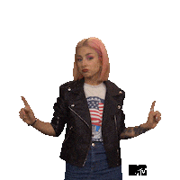 Pink Hair Mtv Emas Sticker by Premios MTV MIAW