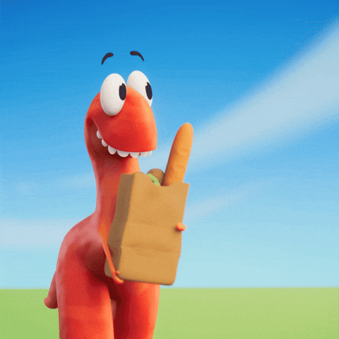 Happy Walking GIF by Claynosaurz