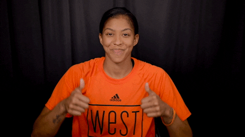 candace parker thumbs up GIF by WNBA