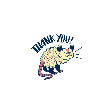gremren animal thanks thankyou grateful Sticker