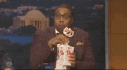TrumpetNZ drama tea snack popcorn GIF