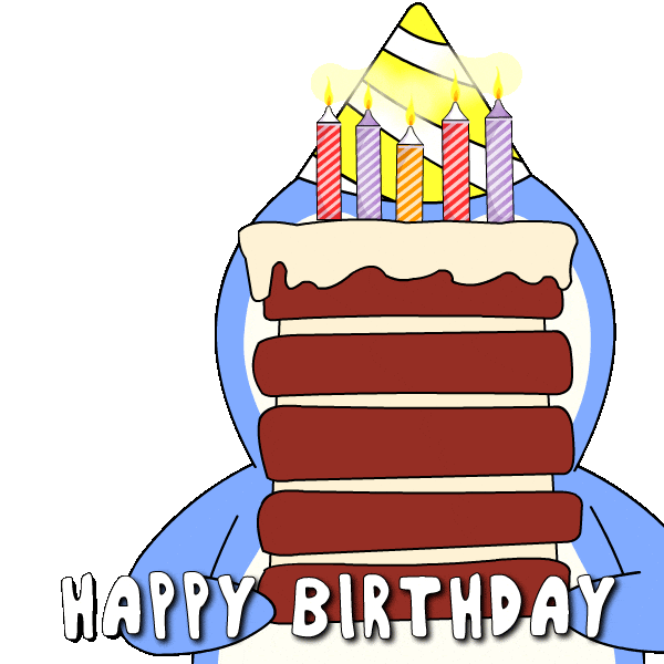 Happy Birthday Sticker by Pudgy Penguins