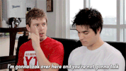 coreyvidal up stop talk shut up GIF
