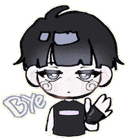Art Goodbye Sticker