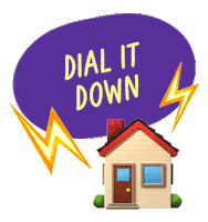 Dial It Down Sticker by Count Us In