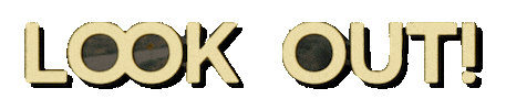 Look Out Sticker by Peach Pit