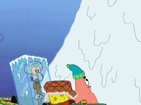 season 8 frozen face-off GIF by SpongeBob SquarePants