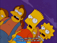 angry bart simpson GIF