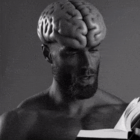 Read Big Brain GIF by Gigachad