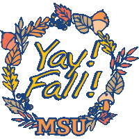 Fall Season Sticker by Montana State University