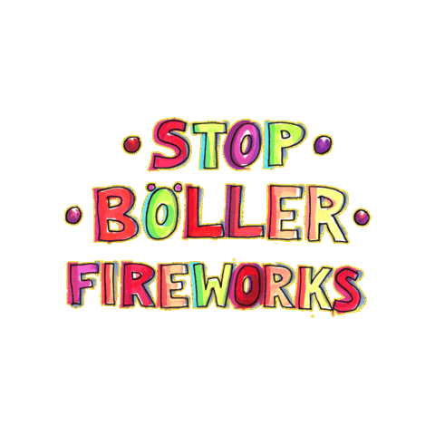 Stop Fireworks Sticker