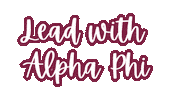 alphaphifoundation alpha phi aphi ldog alpha phi foundation Sticker