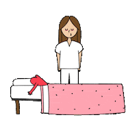 tired bed Sticker by Enfermera en apuros