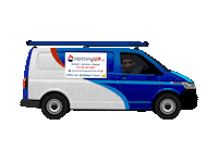 hottingup van plumbing plumber heating Sticker