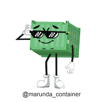 kirimkontainer cool marco thug container Sticker