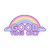 Happy Good Vibes Sticker by Caring Crystals