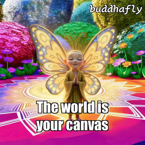 Flower Butterfly GIF by BuddhaFlyJourney
