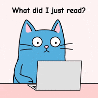 Confused Blue Cat GIF