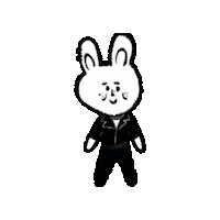 Jong Up Bunny Sticker