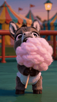Eat Cotton Candy GIF by Hugo El Burrito