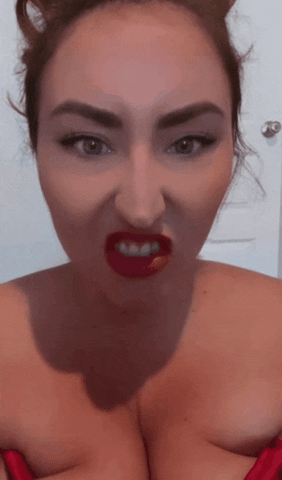 Angry Red Lips GIF by Lovable Curves