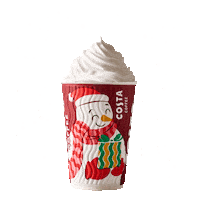 Iced Coffee Christmas Sticker by Costa Coffee Kuwait