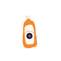 simplelinh orange drinks selfcare juice Sticker