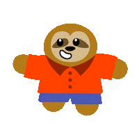millubox dancing vibing groovy sloth Sticker