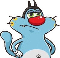 Bored I Dont Care Sticker by Oggy and the Cockroaches