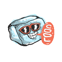 Ice Cube Love Sticker by Dreadpen