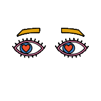 Heart Eyes Sticker by sat1