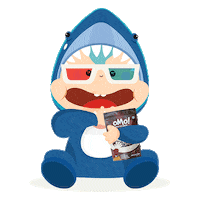 Movie Eating Sticker by Omosnack.id