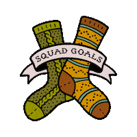 thefarmersdaughterfibers farmers daughter sock squad farmers daughter fibers farmtoneedle Sticker