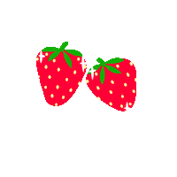 Sparkles Strawberry Sticker