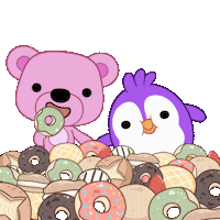 Hungry Om Nom Sticker by Squeaky and Roy