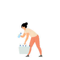 siklusrefill pilahsampah siklustukarwadah sikluspilahsampah botolkosong Sticker