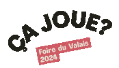 Foire-du-valais valais fdv foire du valais ca joue Sticker