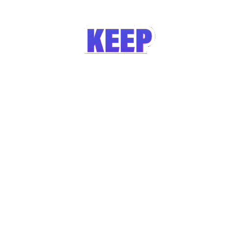 Text Keep Calm Sticker by NERDS Candy