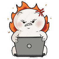 Angry 9-5 Sticker