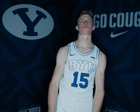 Byu Basketball Sport GIF by BYU Cougars