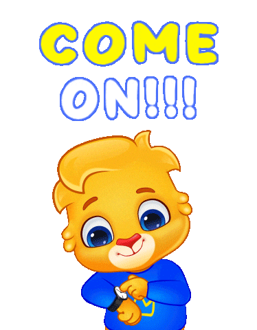 Excited Lets Go Sticker by Lucas and Friends by RV AppStudios