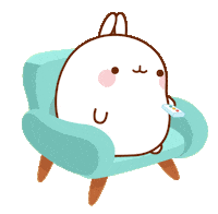 Watching Youtube Sticker by Molang