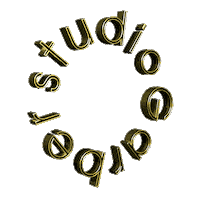 STUDIO-GARBER studio shine bright 3d logo spinning logo Sticker