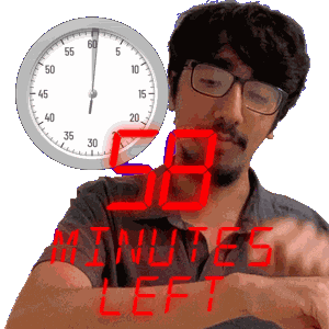 58 Min Sticker
