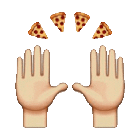 hungry pizza STICKER by imoji